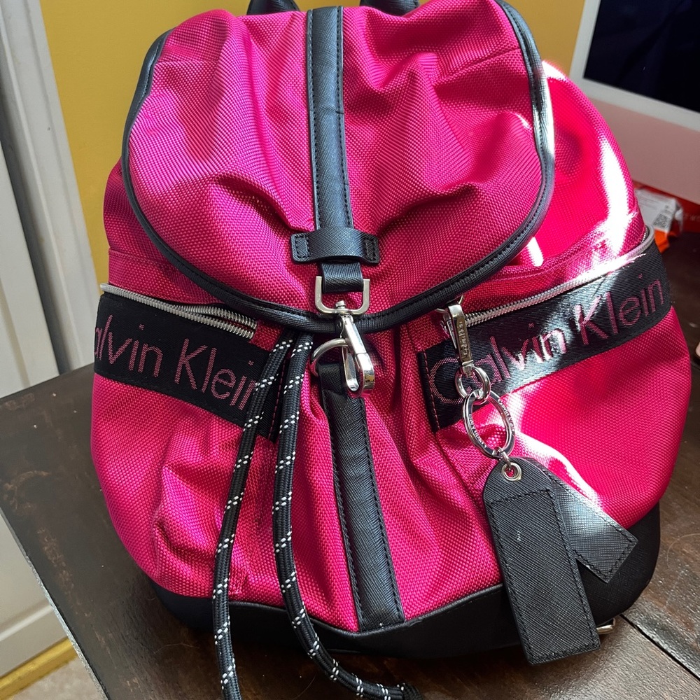 Calvin Klein pink backpack